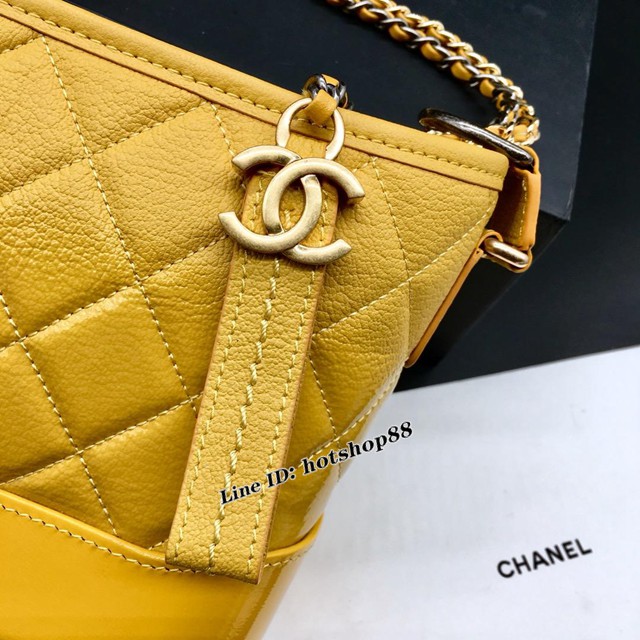 CHANEL女包 Gabrielle#流浪包 升級版 菱格 香奈兒流浪包 Chanel單肩斜挎包 djc1708